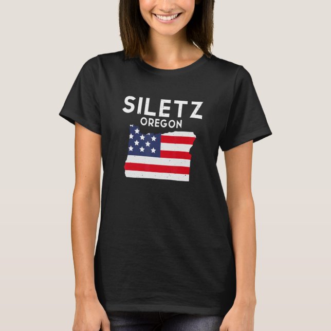 Siletz Oregon Förenta staterna Staterna Amerika Tr T Shirt (Framsida)