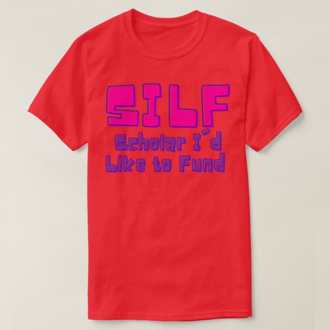 SILF Scholar Ix27d Vill finansiera rosa amp lila T Shirt (Design framsida)