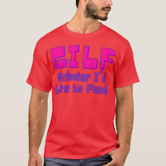 SILF Scholar Ix27d Vill finansiera rosa amp lila T Shirt