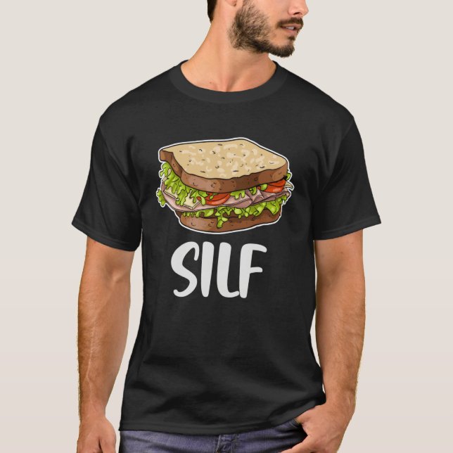 Silf Smörgås Skivad Bröd Snabbmat Matlovers T Shirt (Framsida)