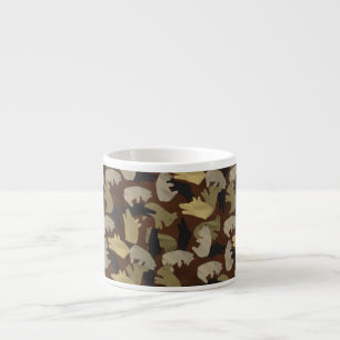Silhouette Animal Camouflage Brown Espressomugg
