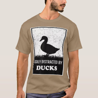 Silhouette Anka Älskare uppdelade enkelt av Ankor  T Shirt
