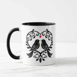 Silhouette - Anpassningsbar Valentine-design Mugg