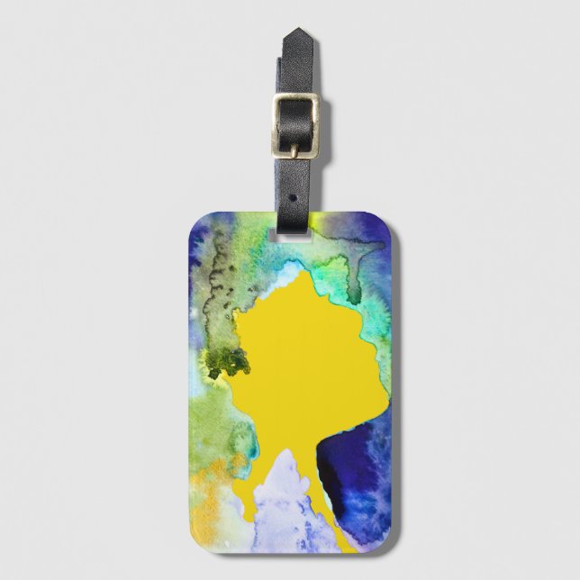 Silhouette art vattencolor-abstrakt bagagebricka (Framsida vertikal)