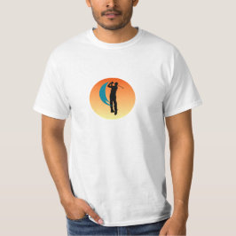 Silhouette av en Golfer T Shirt