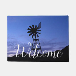 Silhouette av en kvarn