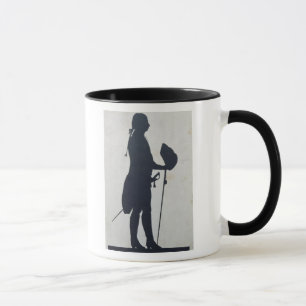 Silhouette av en man mugg