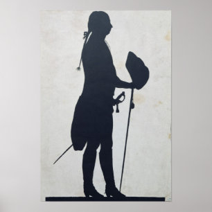 Silhouette av en man poster