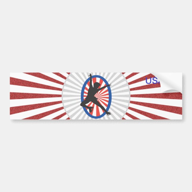 Silhouette av en Skater - Bildekal (Framsidan)