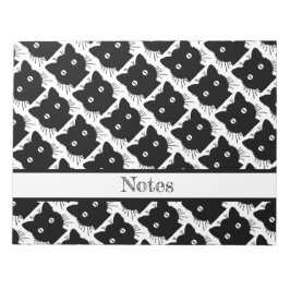 Silhouette av en svart illustration av kattens vin anteckningsblock