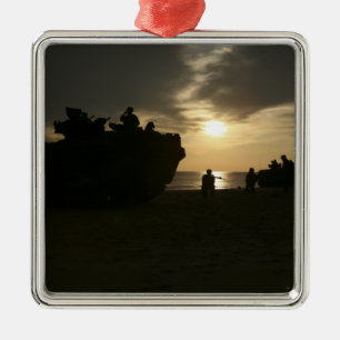 Silhouette av flottor julgransprydnad metall