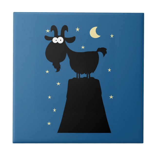 Silhouette av Goat på berget Kakelplatta (Framsidan)