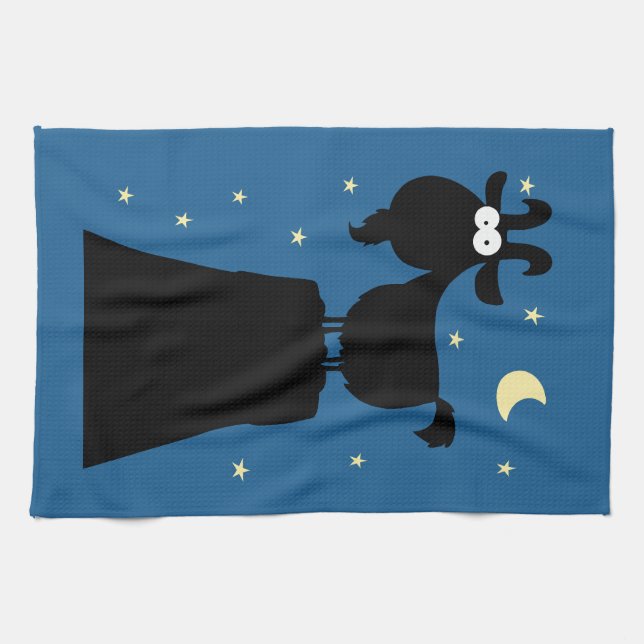 Silhouette av Goat på berget Kökshandduk (Horisontell)