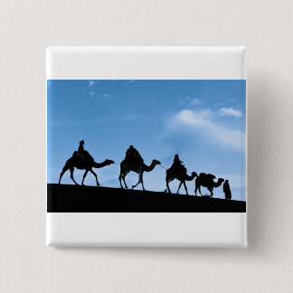 Silhouette av kamelhusvagnen knapp