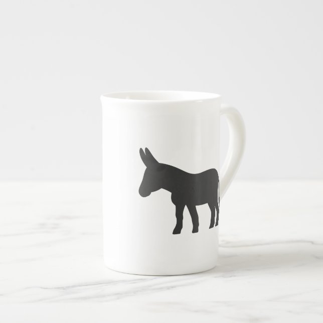 Silhouette av mule benporslin mugg (Framsida höger)