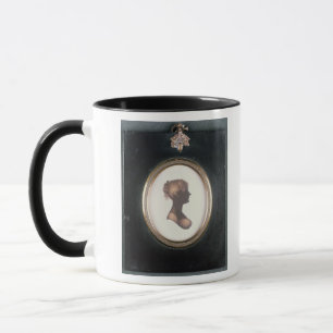 Silhouette av olyckskorpen Austen, c.1809 Mugg