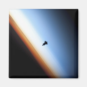 Silhouette av rymdfärjasträvan magnet