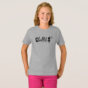 Silhouette Ballet Dancer Tofflor T Shirt
