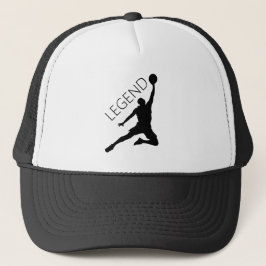 Silhouette Basketball Player Hat Keps