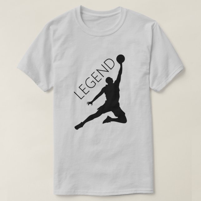 Silhouette Basketball Player T Shirt (Design framsida)
