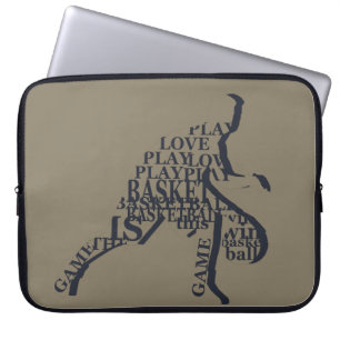 Silhouette-basketspelare Laptop Fodral
