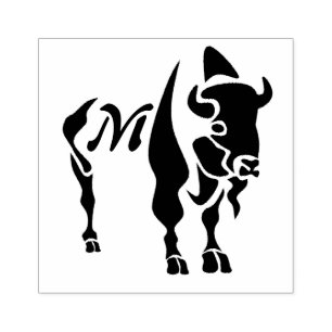 Silhouette Black Buffalo Monogram Stämpel