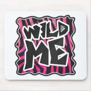 Silhouette Black och Shock rosa Zebra Musmatta