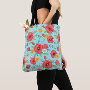 Silhouette Blommigt Fantasy Cosmetic Bag Tygkasse