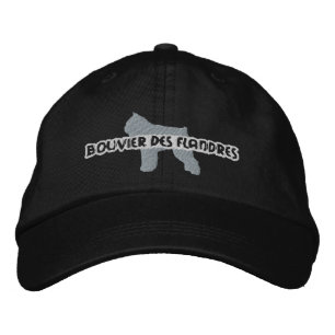 Silhouette Bouvier des Flandres Embroized Hat Broderad Keps