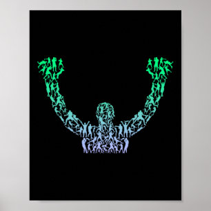 Silhouette Boys Boxer Shirt Boxer Shirt Manar Boxi Poster