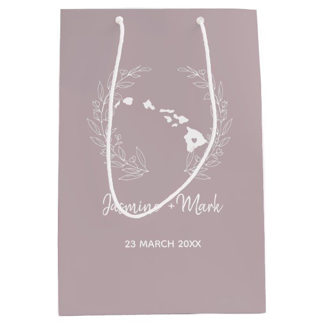 Silhouette Bröllop-årsdagen i delstaten Hawaii  (Framsidan)