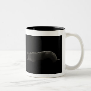 Silhouette Cat Två-Tonad Mugg