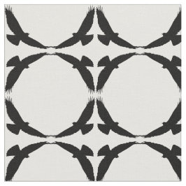 Silhouette Circle of Hawks Bird art art Tyg