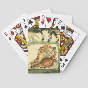 Silhouette Conch-Snäcka Spel Kort