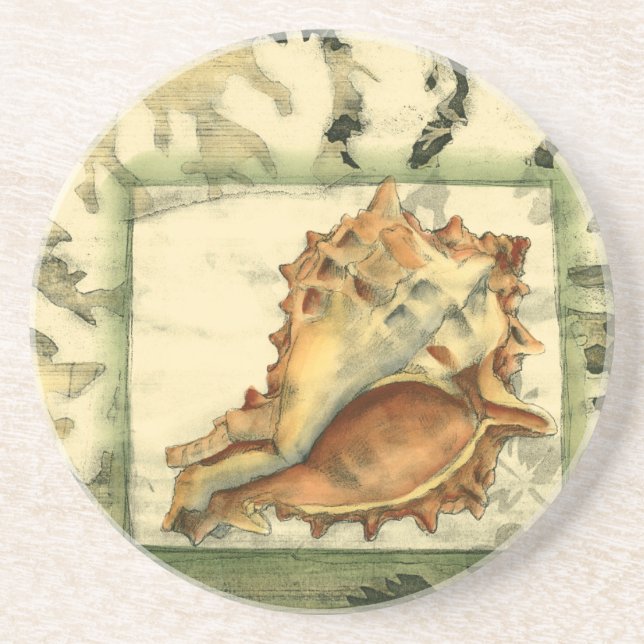 Silhouette Conch-Snäcka Underlägg (Framsidan)