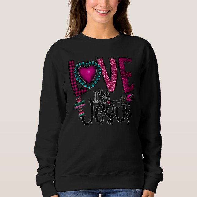 Silhouette Costume Love Like Jesus, Christian Vale T Shirt (Framsida)