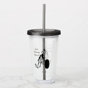 Silhouette Cowgirl Barrel-Tävla Take Away Mugg