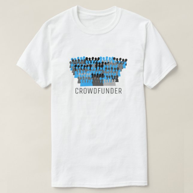 Silhouette Crowd Design, Crowdfunder, Crowdfunding T Shirt (Design framsida)
