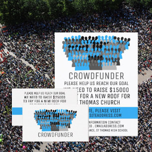 Silhouette Crowd Design, Crowdfunder, Crowdfunding Visitkort