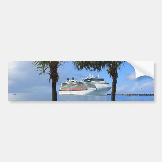 Silhouette Cruise till Paradise Bildekal (Framsidan)