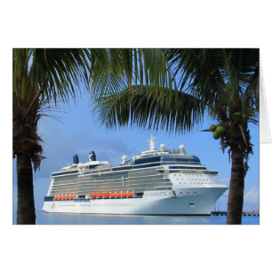 Silhouette Cruise till Paradise Hälsningskort