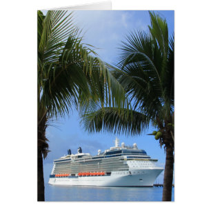 Silhouette Cruise till Paradise Hälsningskort