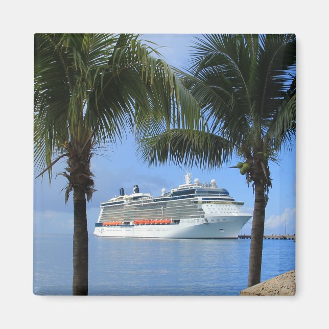Silhouette Cruise till Paradise Magnet (Framsidan)