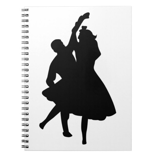 SILHOUETTE DANCERS ANTECKNINGSBOK (Framsidan)