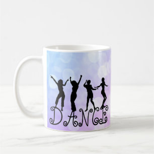 Silhouette Dancers Bokeh Dance Kaffemugg
