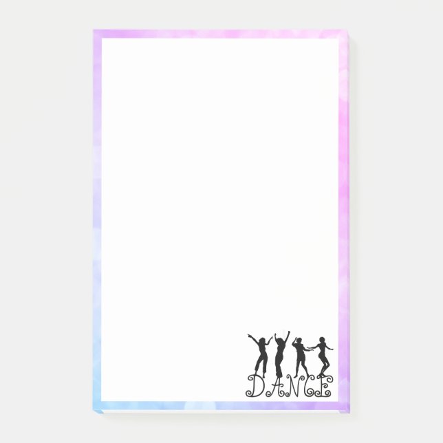Silhouette Dancers Dance Post-it Block (Framsida)