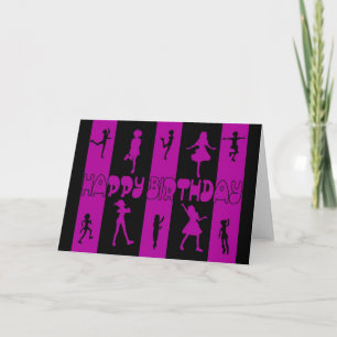 Silhouette-dardfödelsedagskort Kort