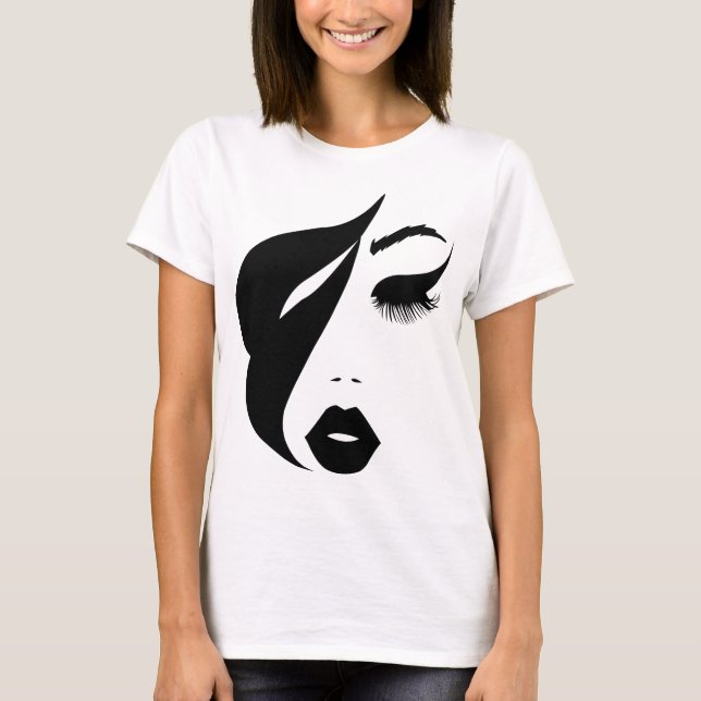 silhouette de femme en voed t shirt (Framsida)