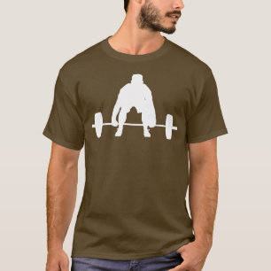 Silhouette Deadlyftdeadlifter Gym Fitness Weig T Shirt