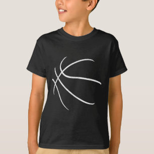 Silhouette-design för basketspelare t shirt